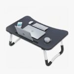 Foldable Laptop Table - Black (For Bed & Sofa Use)