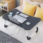 Foldable Laptop Table - Black (For Bed & Sofa Use)