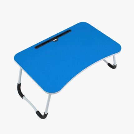 Foldable Laptop Table - Blue Color (For Bed & Sofa Use)